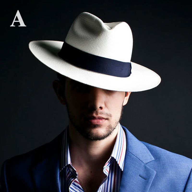 *COOL! итальянский мужской tsuba широкий высококлассный мягкая шляпа соломинка шляпа C бежевый чёрный новый товар 57cm 59cm 60cm соломенная шляпа большой размер лен мужской *270