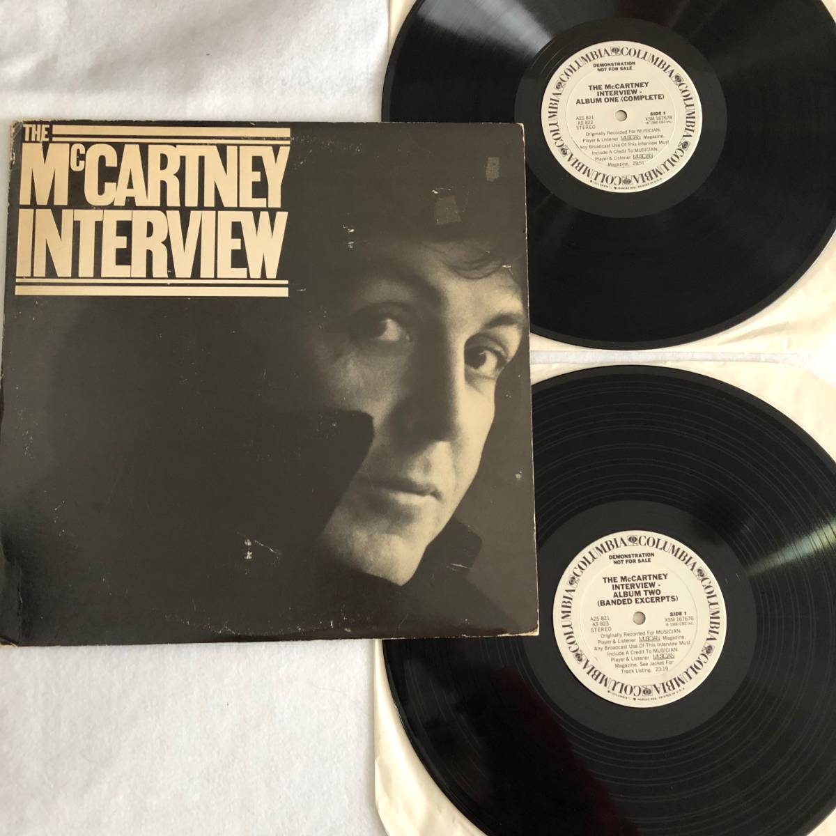 USプロモ 中古LPレコード Paul McCartney The McCartney Interview ポール・マッカートニー 白ラベル US盤 Columbia A2S 821_画像1