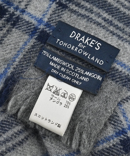 DRAKE'S マフラー メンズ ドレイクス 中古　古着_画像3