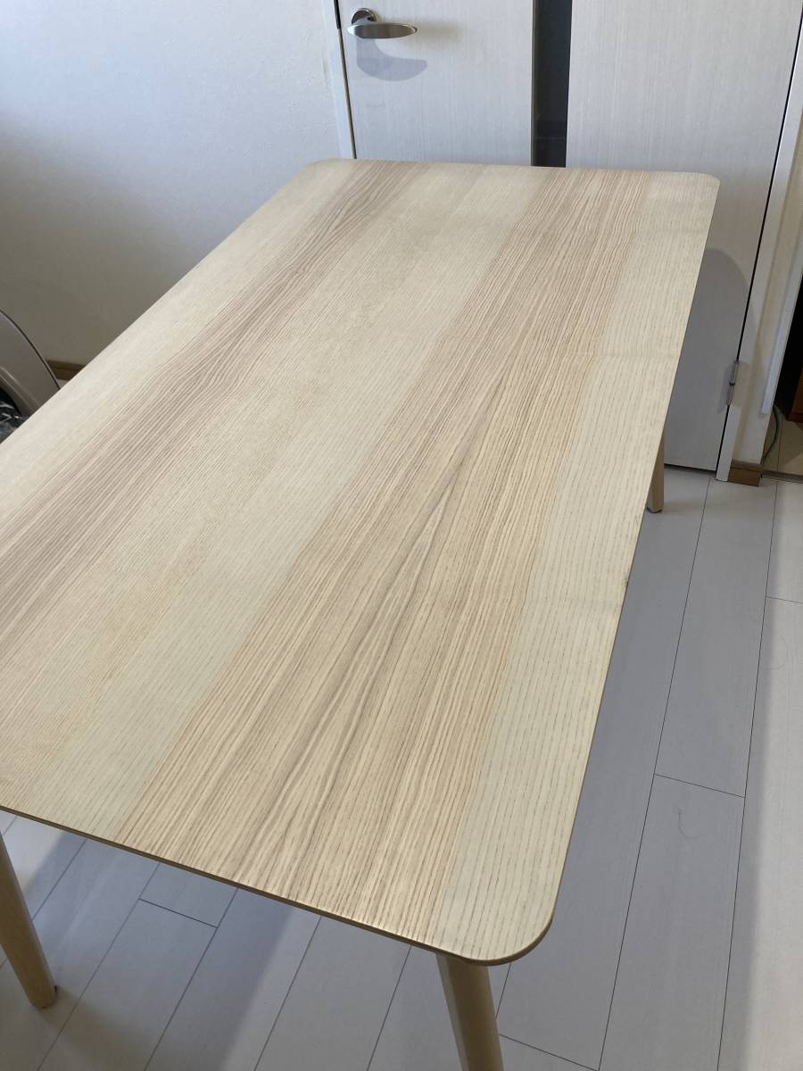 ダイニングテーブル IKEA 78×140×H74.5cm ホワイトウッド ナチュラル