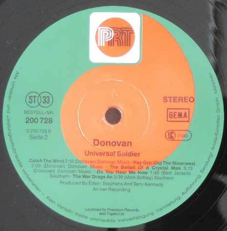 Donovan / Universal Soldier LP 独盤 トラッド フォーク PYE_画像4