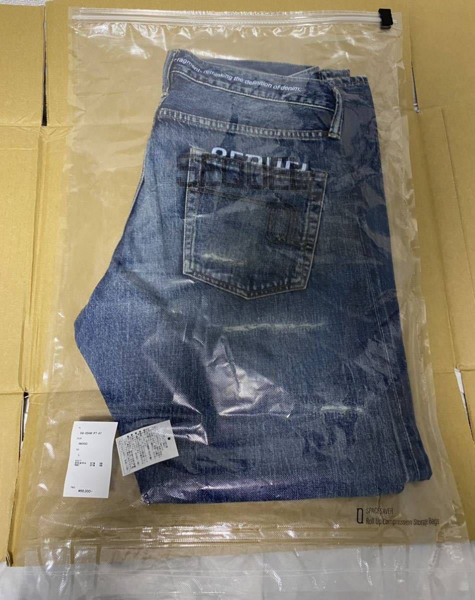 シークエル SEQUEL デニム fragment DAMAGE DENIM フラグメント 新品 L