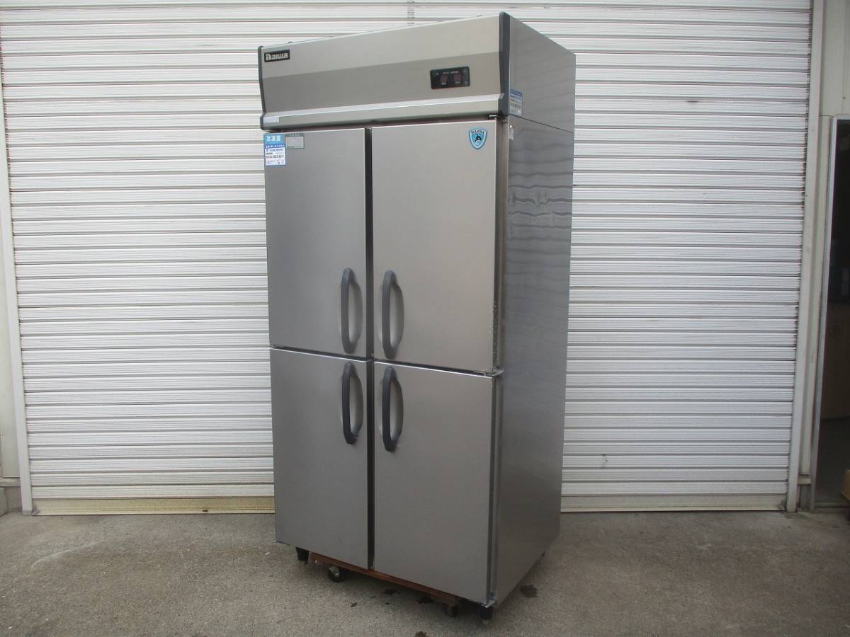 y1884-1　ダイワ　4ドア冷凍冷蔵庫　301YS1-EC　2007年製　W900×D650×H1920　1凍3蔵　店舗用品 中古 厨房 業務用品