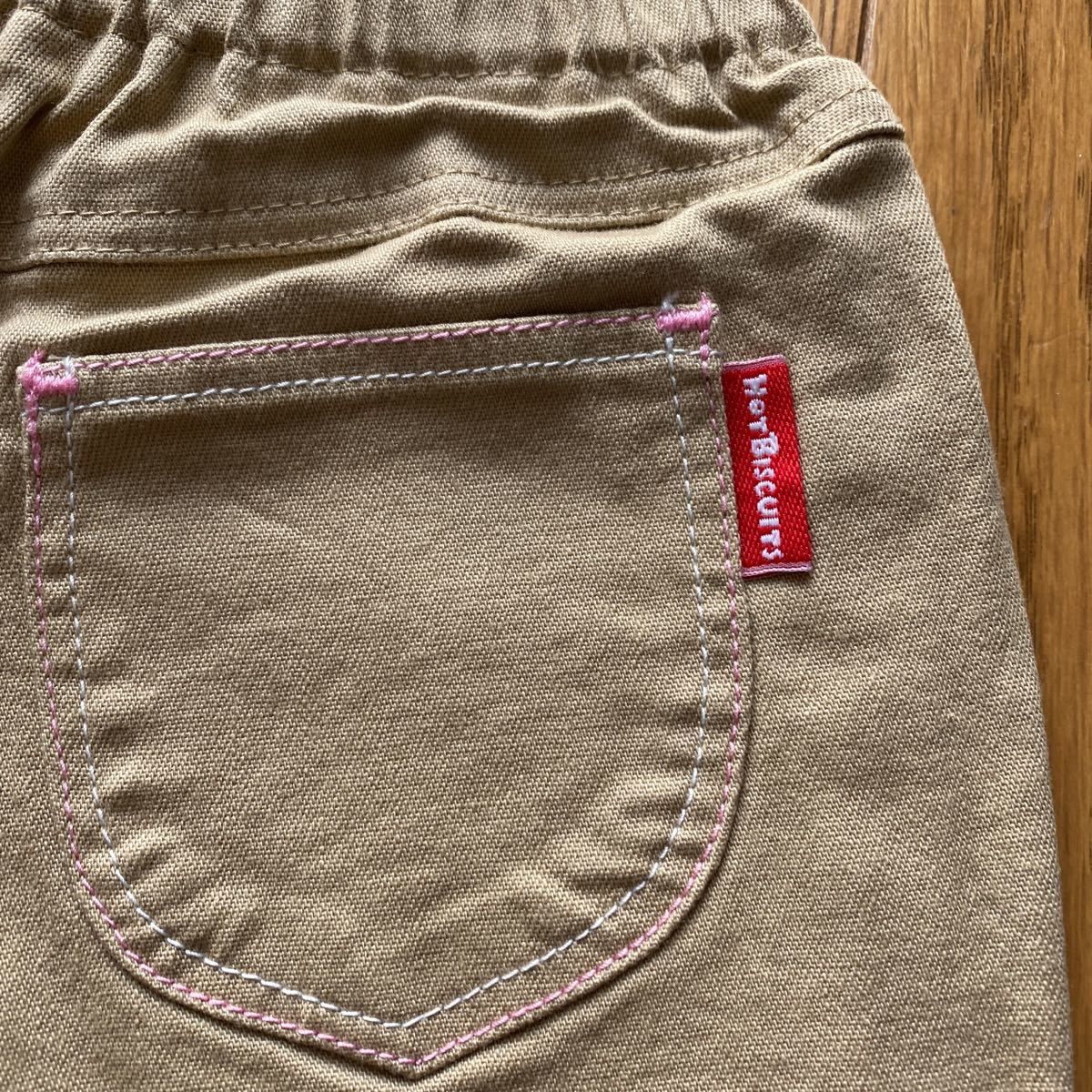 SALE джинсы праздник быстрое решение новый товар Miki House стрейч джинсы 110 бежевый 