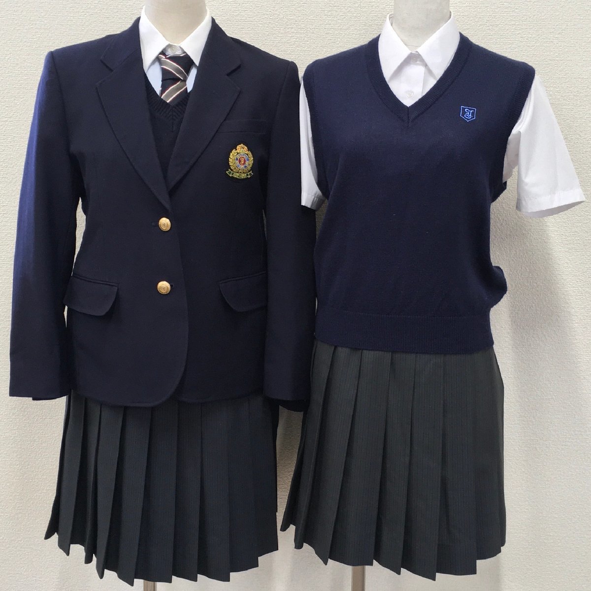 T)A104(中古)茨城県 茨城高校 8点セット /S/M/W63/W66/ブレザー T)A104(中古)茨城県 茨城高校 8点セット /S/M/W63/W66/ブレザー