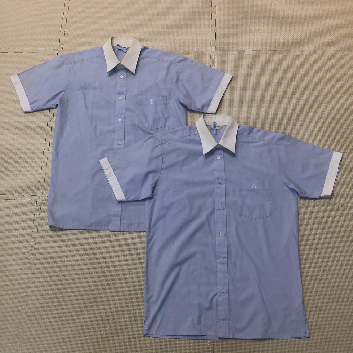 OT609-2 ( used ) Tochigi prefecture now city industry high school C rank man . school uniform 5 point set /170A/W82/. Ran / trousers / short sleeves shirt /GreenMate/ winter summer / uniform / junior high school / high school 