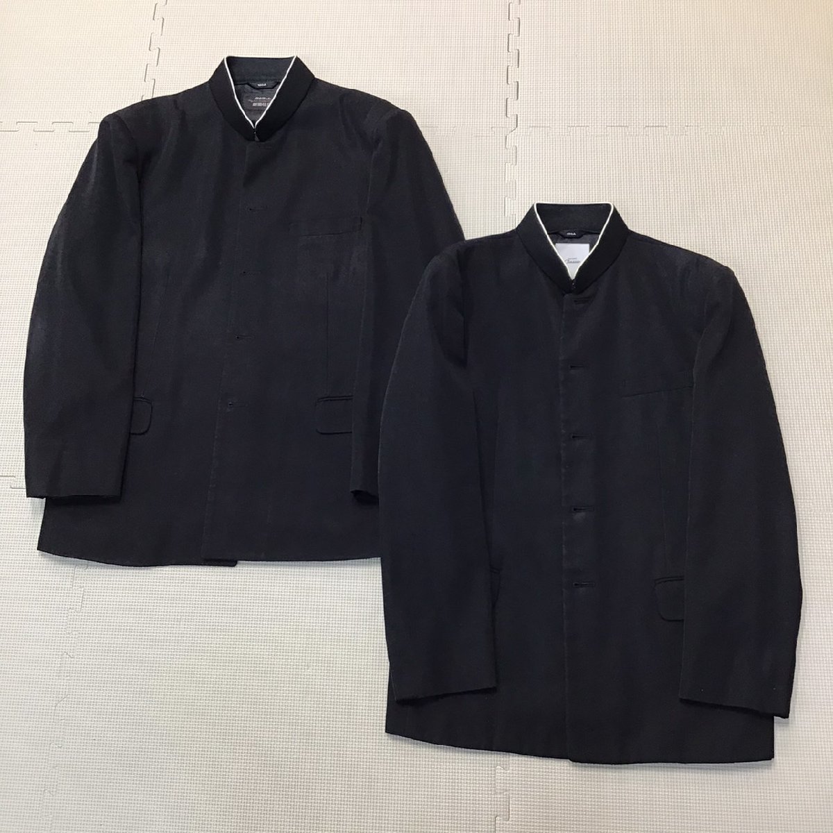 OT619 (中古) 栃木方面 男子学生服 上下４点セット /Cランク/170A/180A/W73/W76/学ラン/ズボン/黒/制服/冬服/標準型学生服/中学校/高校_画像2