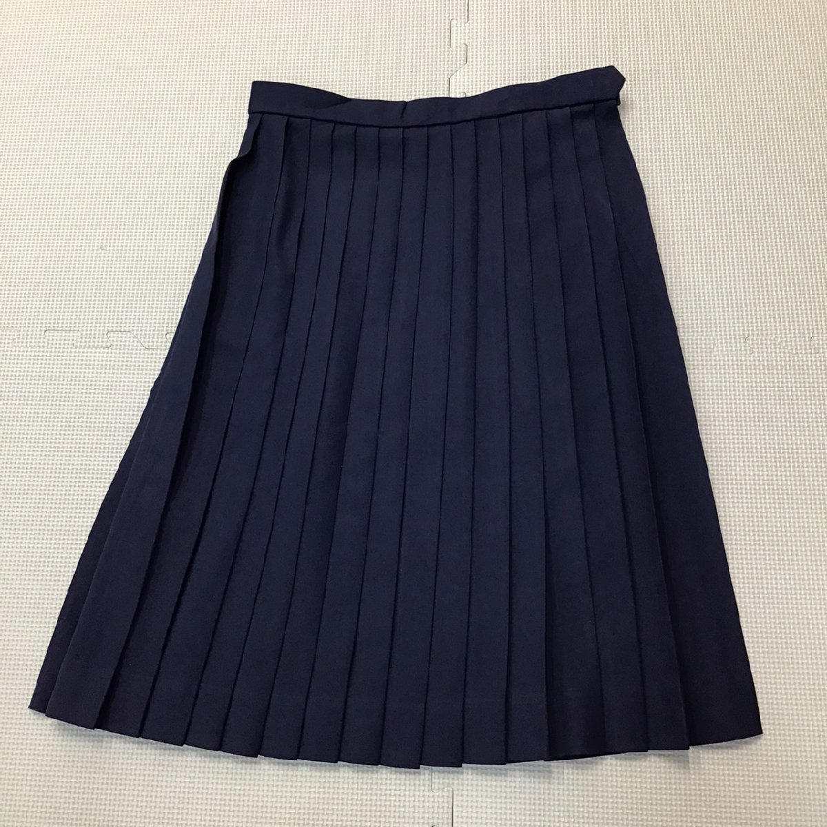 O525 ( used ) Kagawa prefecture three tree junior high school school uniform 3 point set /160A/M/W63/ blaser / skirt / blouse / navy blue / winter clothes / winter / uniform / woman student / junior high school / high school 