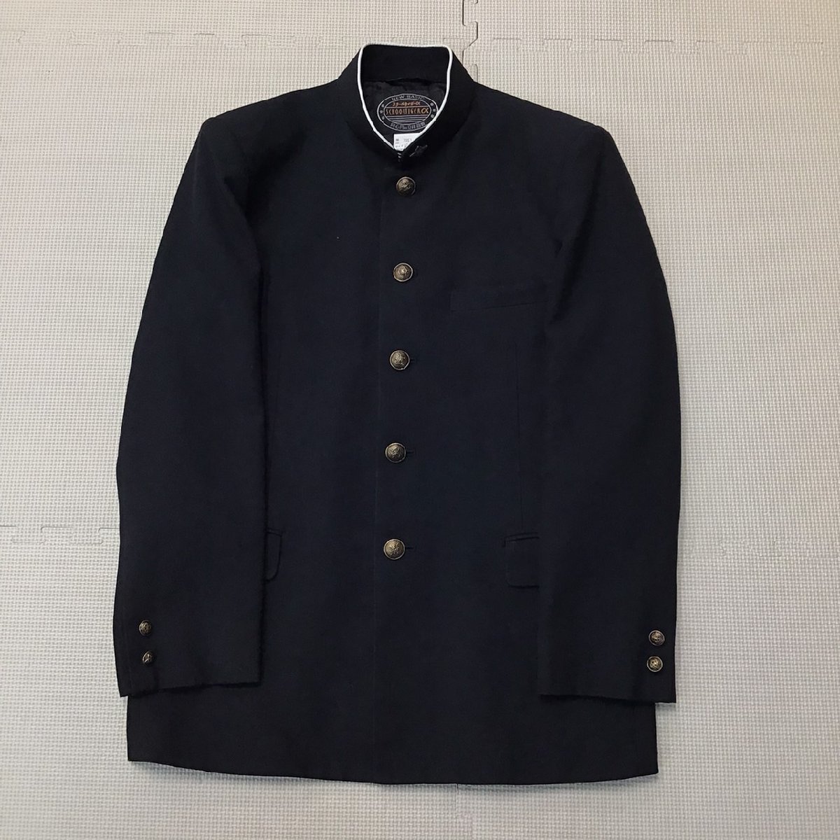 OT583 (中古) 栃木県 栃木工業高校 男子学生服 上下2点セット /指定品/175A/W85/SCHOOLTIGERα/黒/学ラン/ズボン/制服/中学校/高校/学生服_画像2