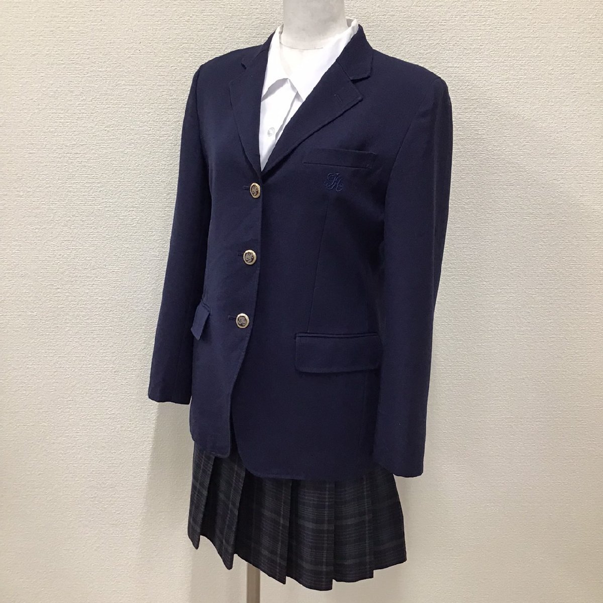 Y)I386(中古) 山形県 山形東高校 (旧制服) 4点セット /11/W69 Y)I386(中古) 山形県 山形東高校 (旧制服) 4点セット /11/W69