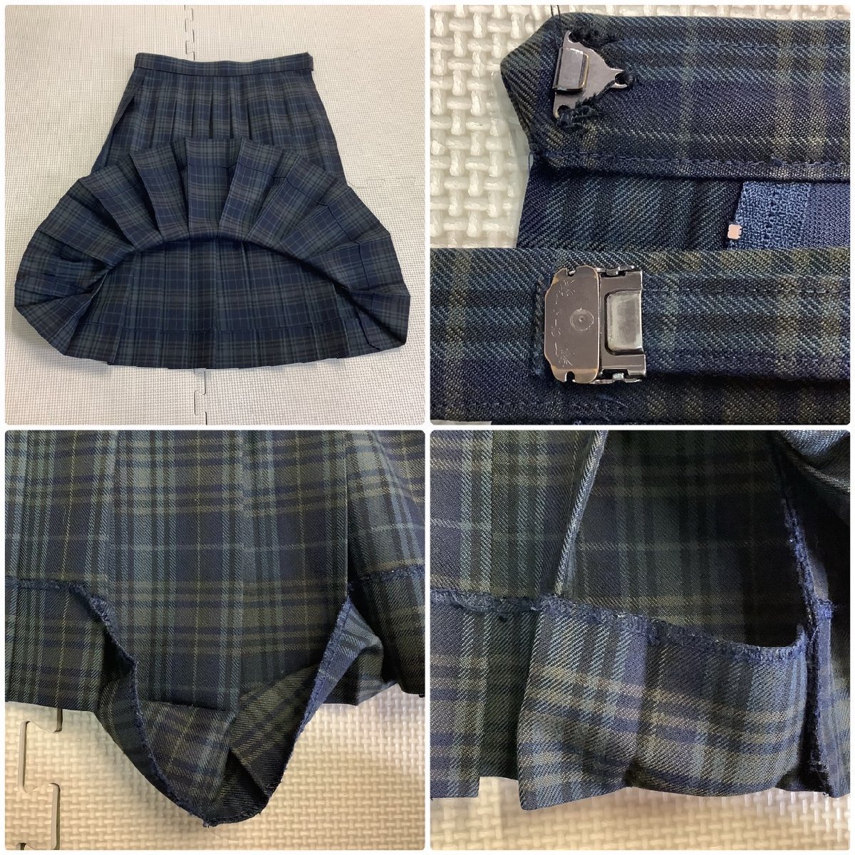 お歳暮 Y I392 /標準服/M/W67/丈57/ブレザー 4点セット 橘高校 福島県 学生服