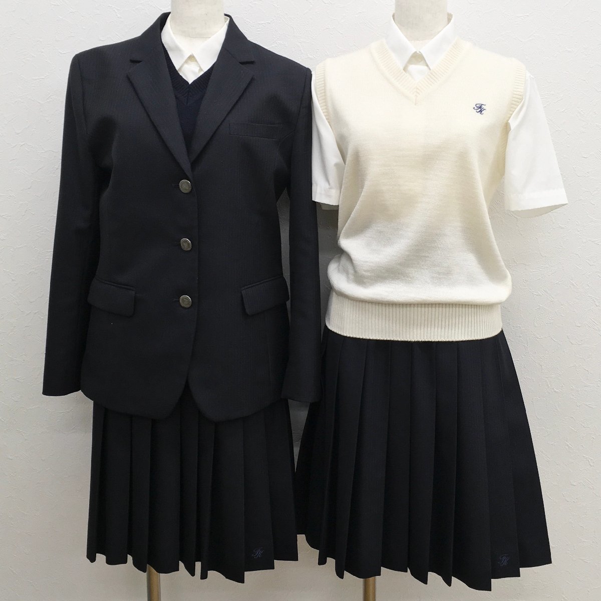 その他サービス | 福利厚生 AS726-2()千葉県 船橋啓明高校 8点セット /S/M/L/W66/ブレザー/ 学生服