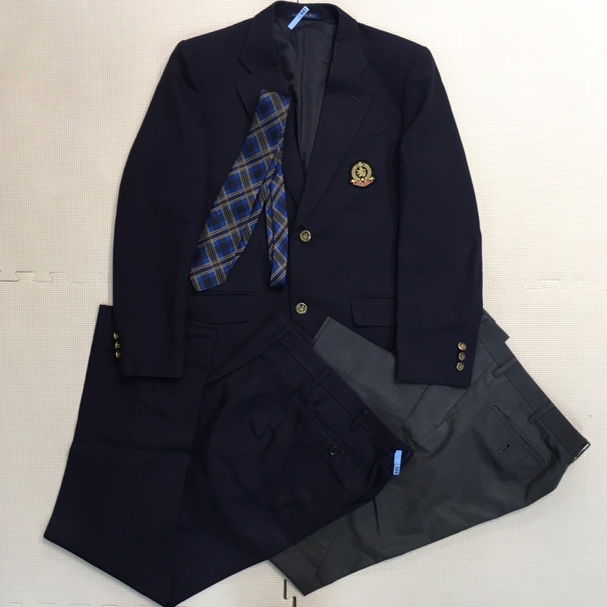 男の子向けプレゼント集結 S)A542(中古) 埼玉県 西武台高校 男子学生服 4点セット /170A 学生服