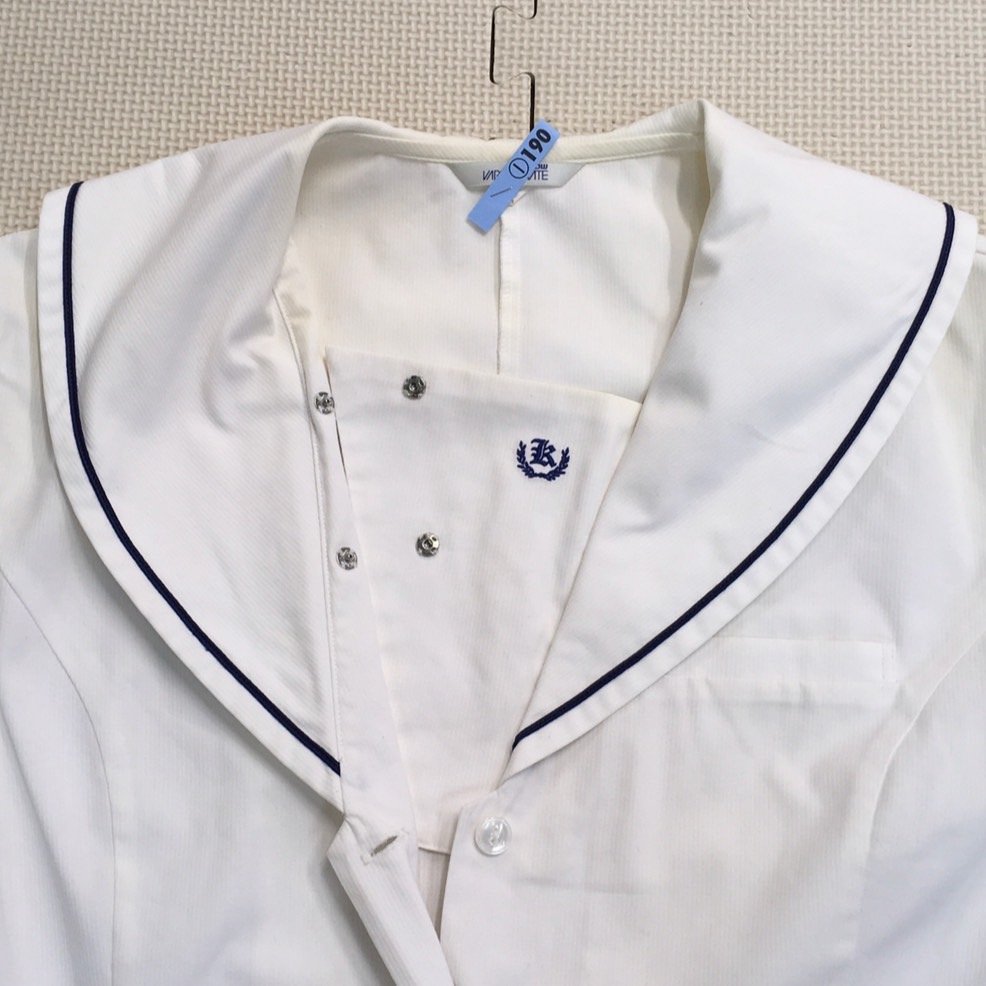 A190 (中古) 栃木県 烏山高校(旧制服) セーラー服 上下セット /M A190 (中古) 栃木県 烏山高校(旧制服) セーラー服 上下セット /M