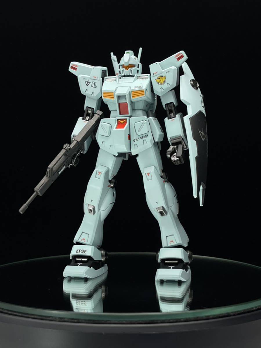 HG 1/144 ジム・カスタム 塗装済 完成品 HGUC ガンプラ 機動戦士ガンダム プラモデル 0083 スターダストメモリー_画像1