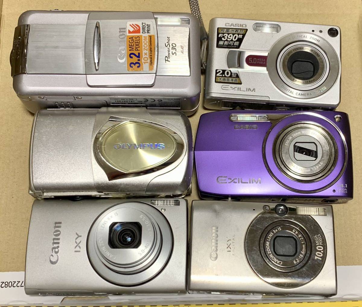 コンパクトデジタルカメラ ジャンクまとめ 6台-