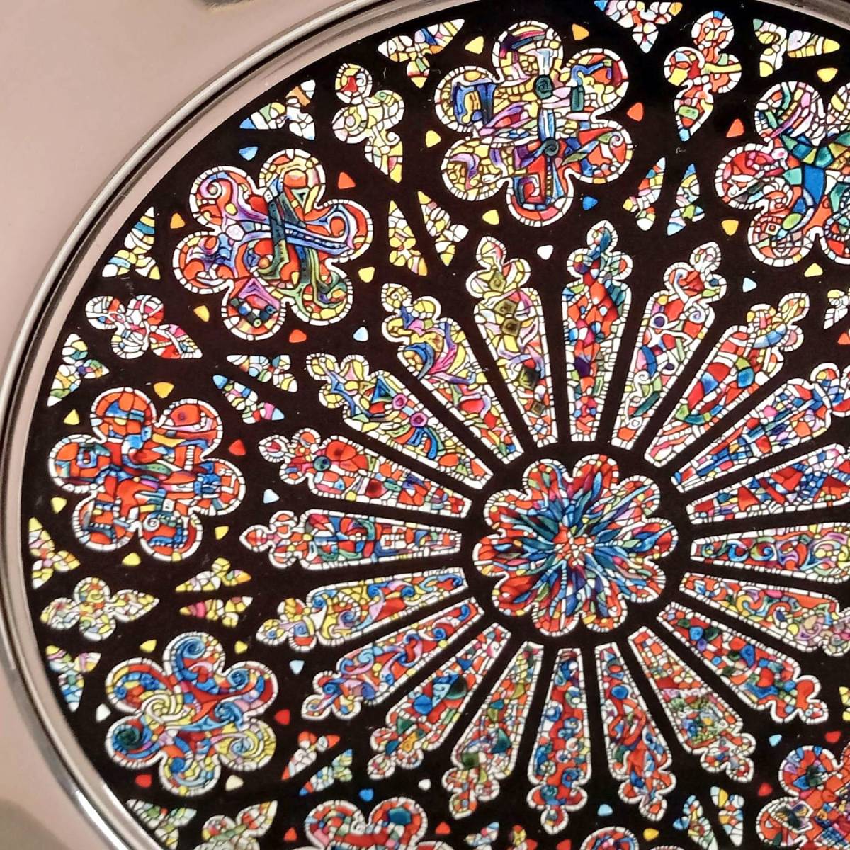直売販売品 ワシントン・ナショナル大聖堂 ステンドグラス バラ窓