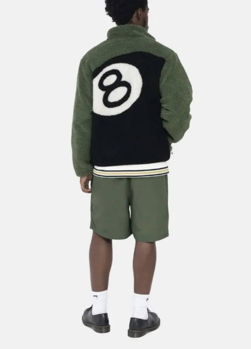 STUSSY 8 BALL SHERPA JACKET ボアジャケット グリーン | www.bauen.com.ar