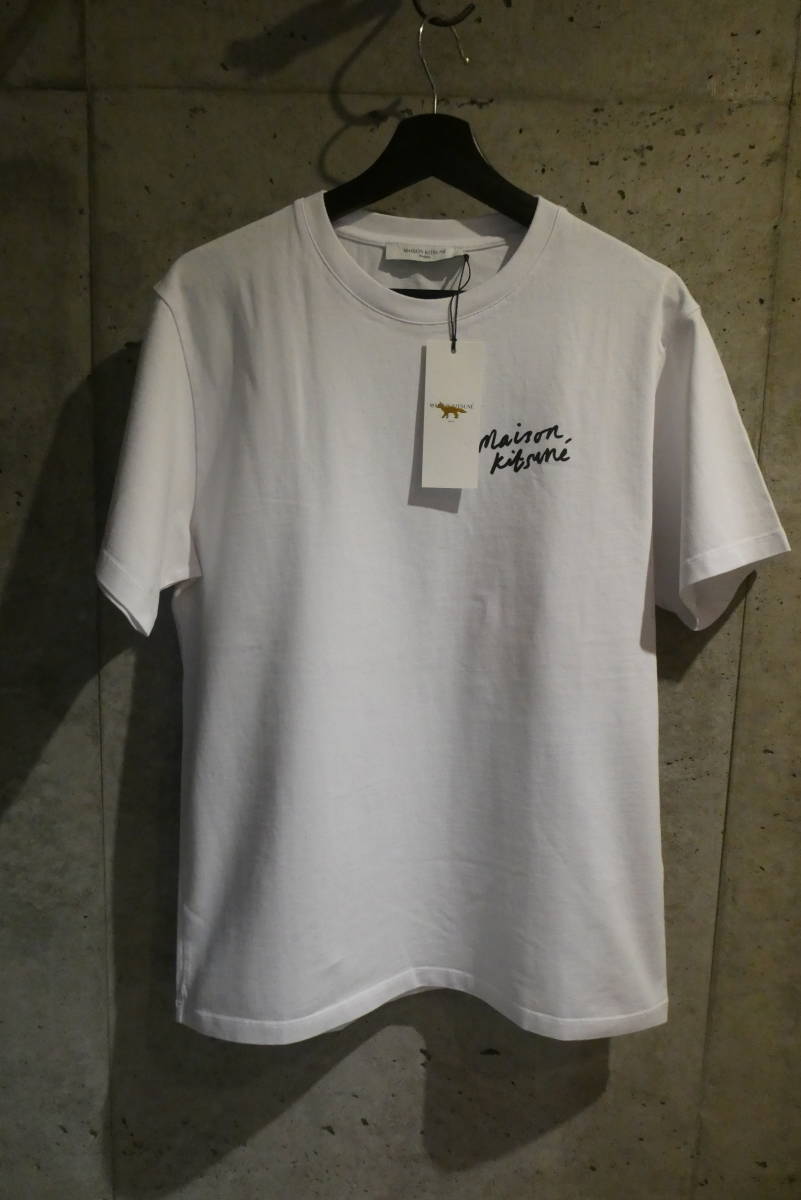 ☆新品　MAISON KITSUNE MENS　メゾンキツネ　Tシャツ　ホワイト　M 　 国内正規品