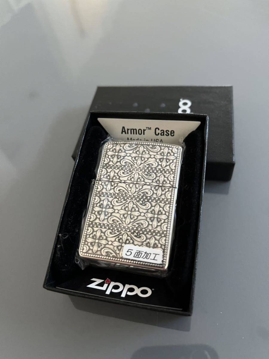 ZIPPO ジッポー アーマー zippo クロスモチーフ アラベスク armor 5面彫刻　ジッポ_画像1