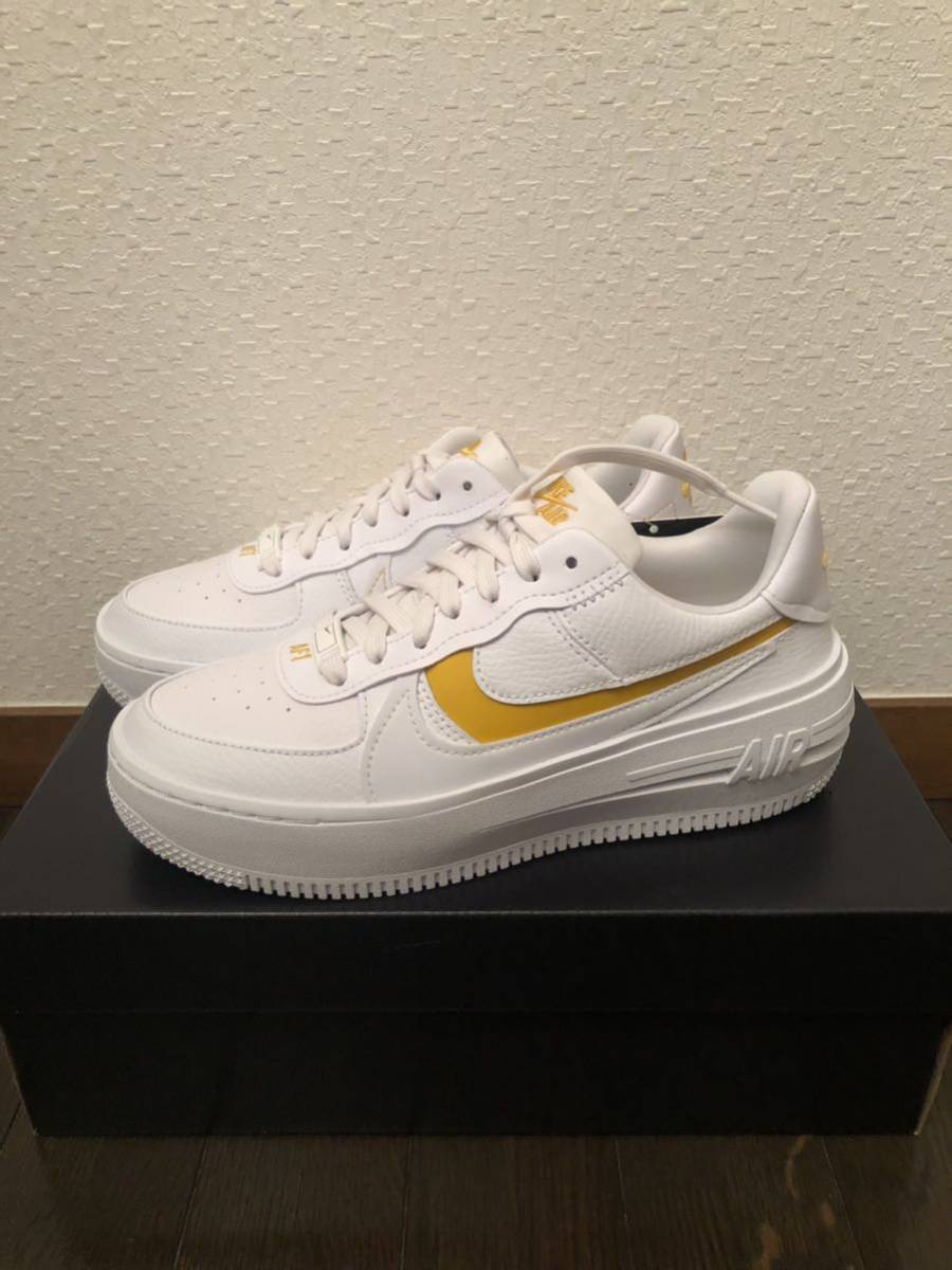 NIKE ナイキ エアフォース1 PLT AF ORM ウィメンズ24cm 厚底 ホワイト