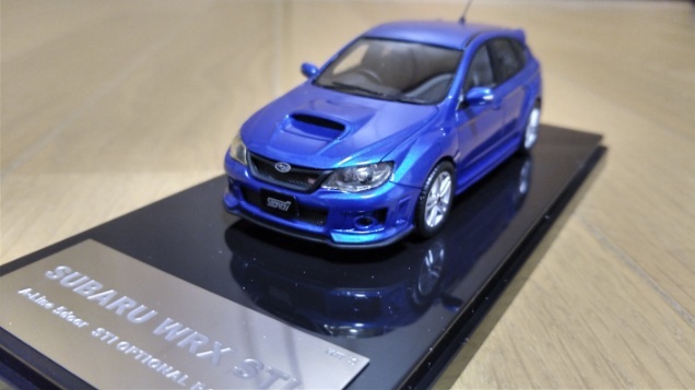 即決　ウィッツ　スバル　SUBARU　WRX　STI　A-LINE　WRブルーマイカ　STI　オプションパーツ　1/43　絶版　レア