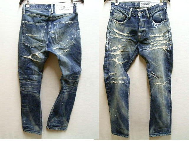 * быстрое решение [S] почти не использовался товар NEIGHBORHOOD 16SS KNOCKDOWN SAVAGE DP-MID/14OZ-PT Savage Denim knock down 161DCNH-PTM23 брюки #1230