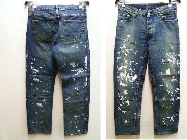 98 HELMUT LANG (ヘルムートラング本人期 アーカイブ ペンキデニム-