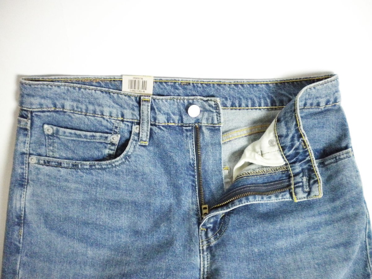 新品 ♪★ リーバイス Levis 502 テーパー レギュラーフィット 295070736 ストレッチ ユーズド加工 ブルー デニム サイズ32/82 ★ 23206_画像2