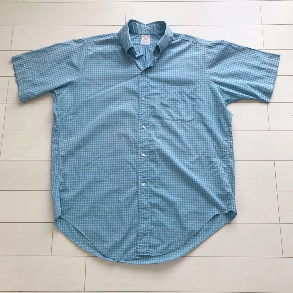 SALE/88%OFF】 美品 ブルックスブラザーズ 半袖 グリーン チェック