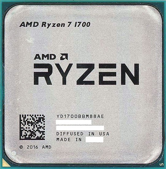 【中古】【ゆうパケット対応】AMD Ryzen 7 1700 YD1700BBM88AE 3.0GHz SocketAM4