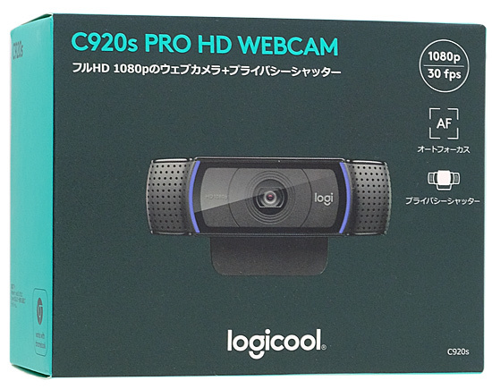 ロジクール Webカメラ HD Pro Webcam C920s ブラック