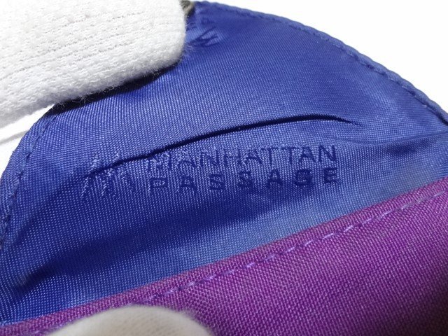 ■マンハッタンパッセージ 小銭入れ コインケース ナイロン パープル 財布 MANHATTAN PASSAGE■_画像5