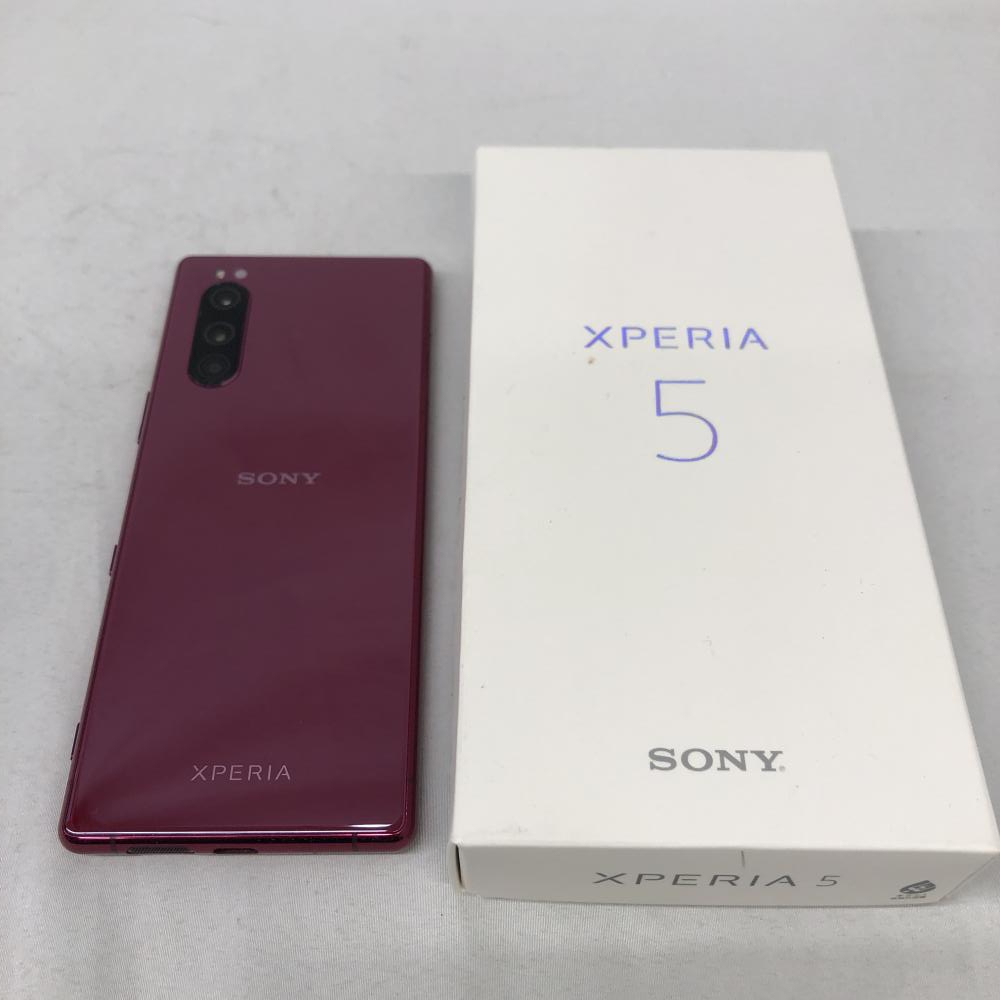 【中古】【SIMフリー】○Xperia 5 (J9260)(レッド)[240091313333]_画像1