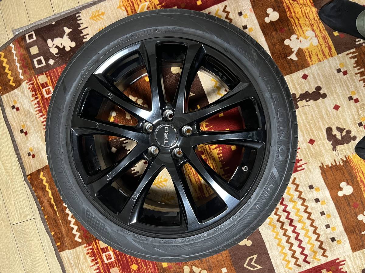 TRD TF5 純正 ホイール ブラック 19インチ 245/45R19 レグノ 4本セット