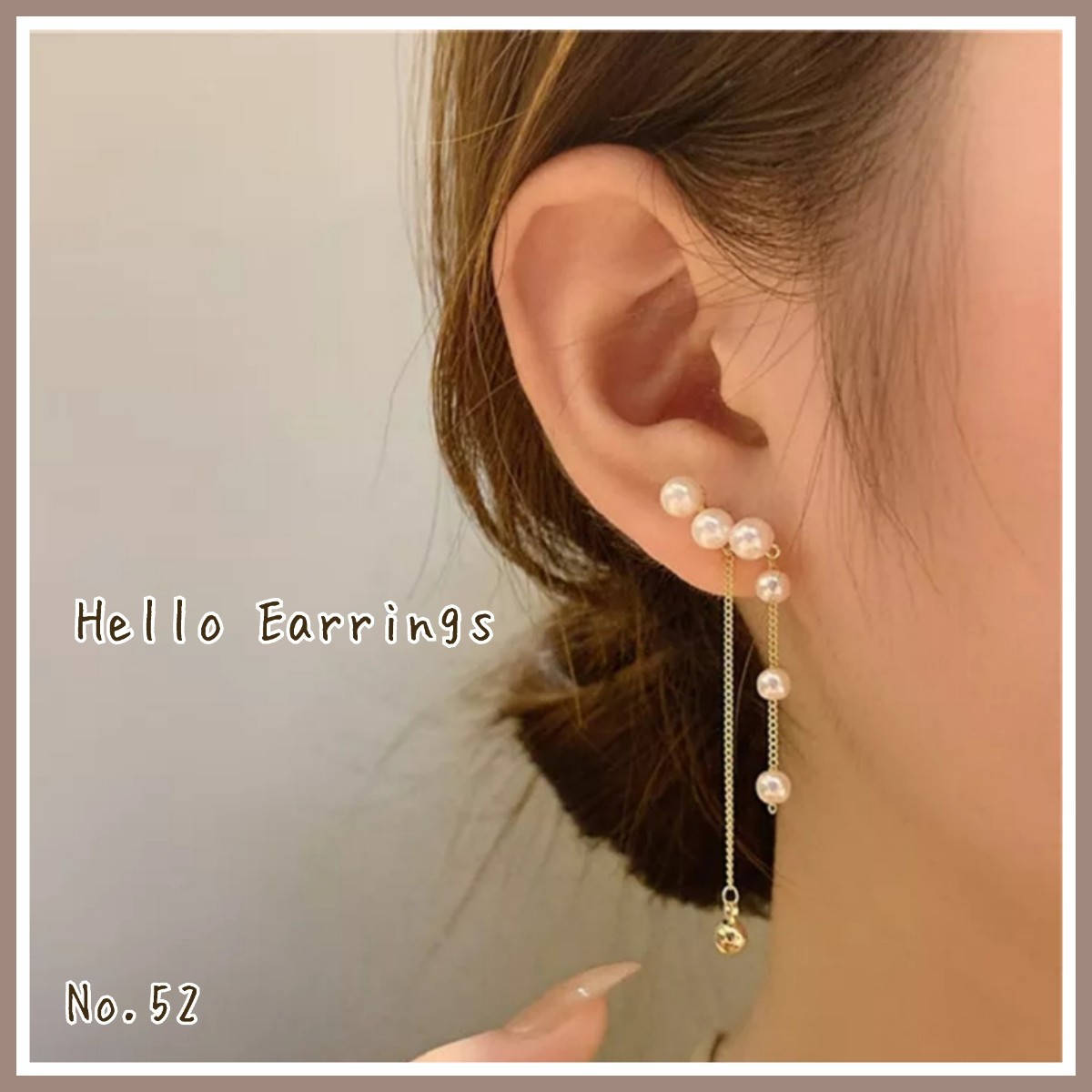  earrings long earrings chain earrings swaying earrings pretty earrings adult earrings dressing up casual on goods height ..[No.52]