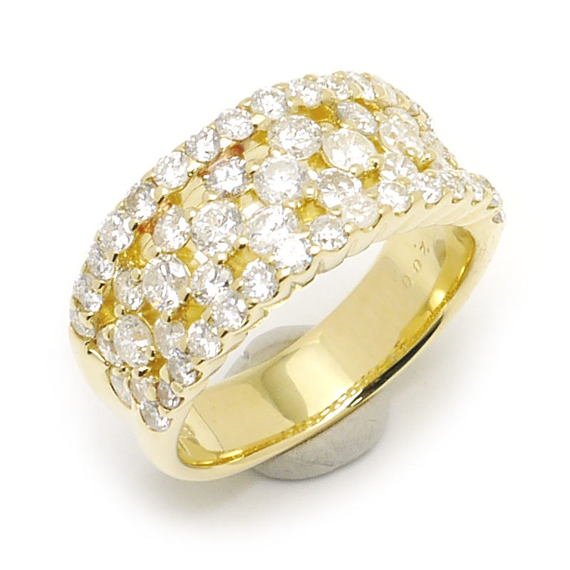 本物保証! #12 ダイヤモンドリング 約12号 美品 指輪 イエローゴールド