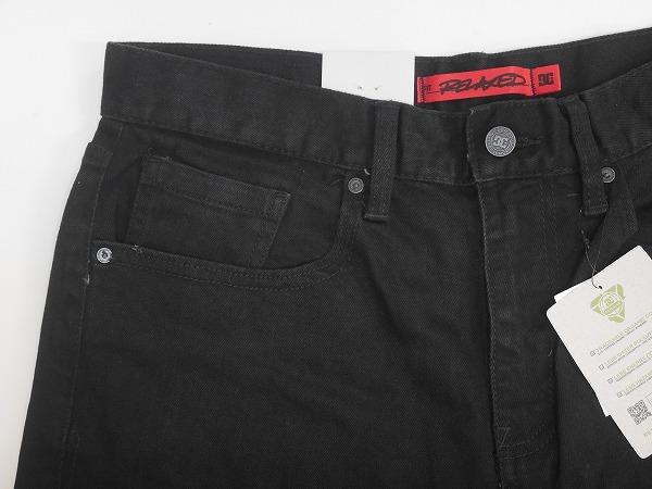 【新品:SALE】22 DC デニム WORKER RELAXED DENIM SBW - Black Wash(KVJW) - 30インチ 正規品 ジーンズ パンツ_画像3