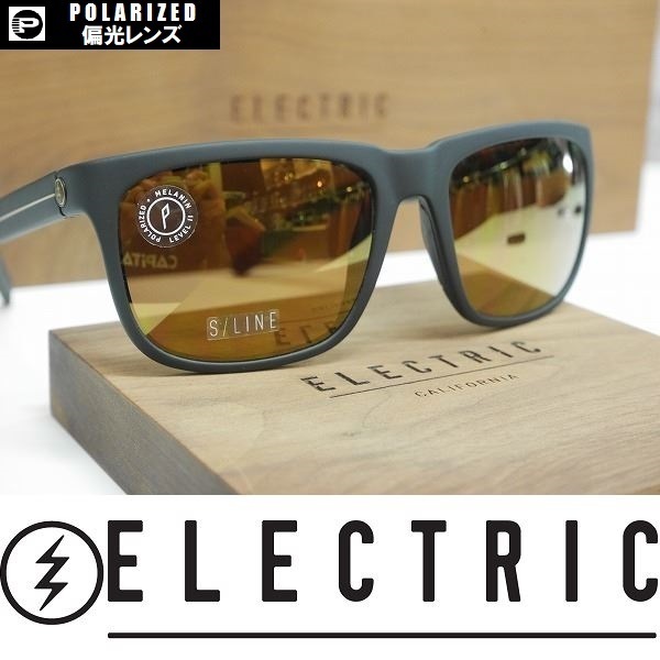 【新品】ELECTRIC サングラス KNOXVILLE S/LINE - JJF BLACK / OHM BRONZE POLARIZED + Performance Coatings 正規品