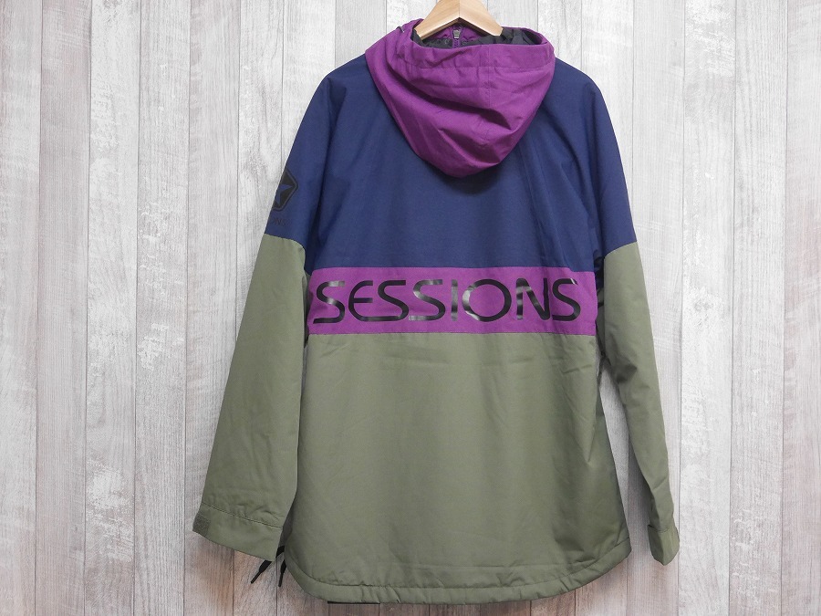 【新品:SALE】23 SESSIONS CHAOS PULLOVER JACKET - OLIVE/NAVY - L 正規品 ジャケット スノーボード ウェア_画像2