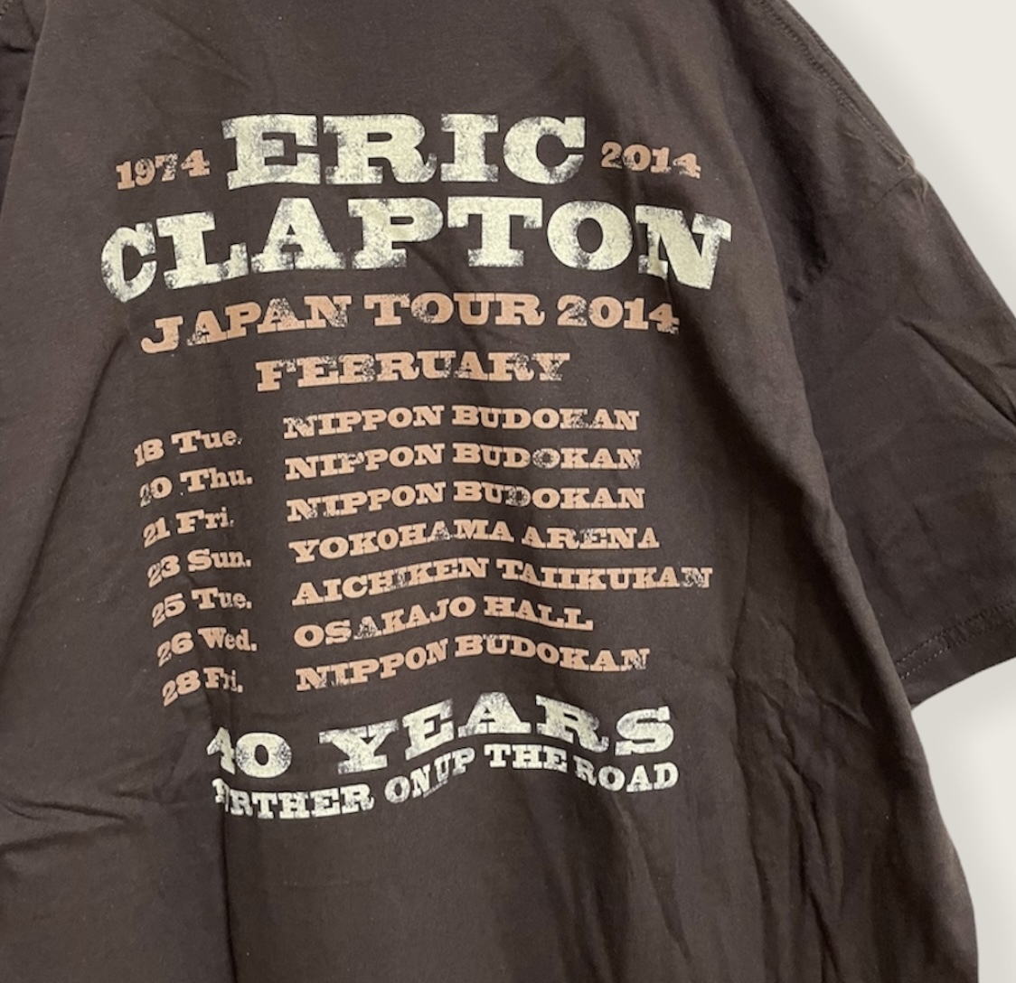 美品 ERIC CLAPTON エリック・クラプトン 2014年 ジャパンツアー Tシャツ バンドT バンT size Mの画像7