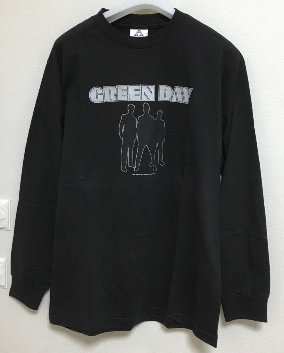 未使用品 激レア デッドストック 2001年 GREEN DAY グリーンデイ ロングスリーブ Tシャツ ロンT size M 検索 90s ロック パンク バンT