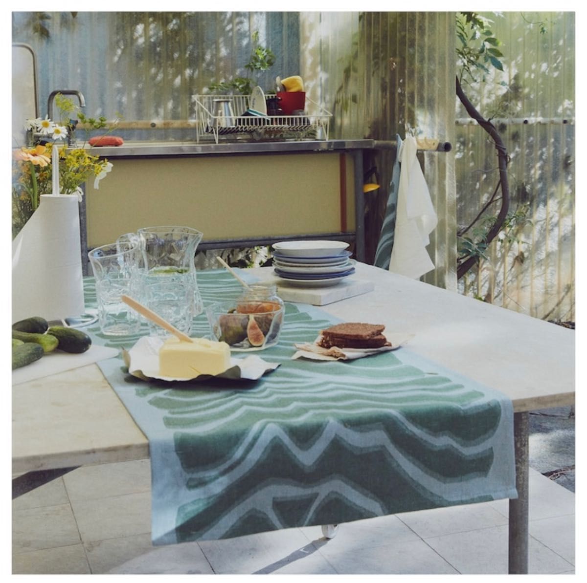 未使用 IKEA マリメッコ ベンチタオル タオル 45×160 cm - 通販