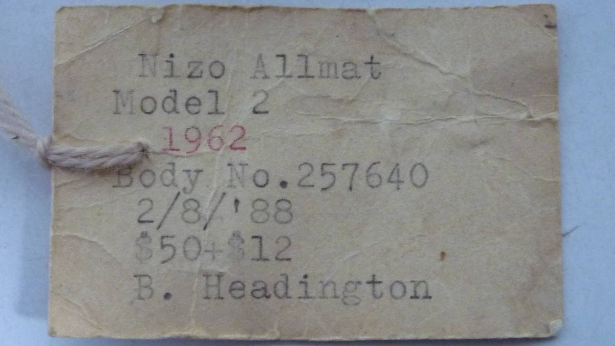 50218-1　アンティーク調　自転車　10cm　置物　インテリア　Nizo　Allmat　Model 2　B.Headington　2/8/88_画像8