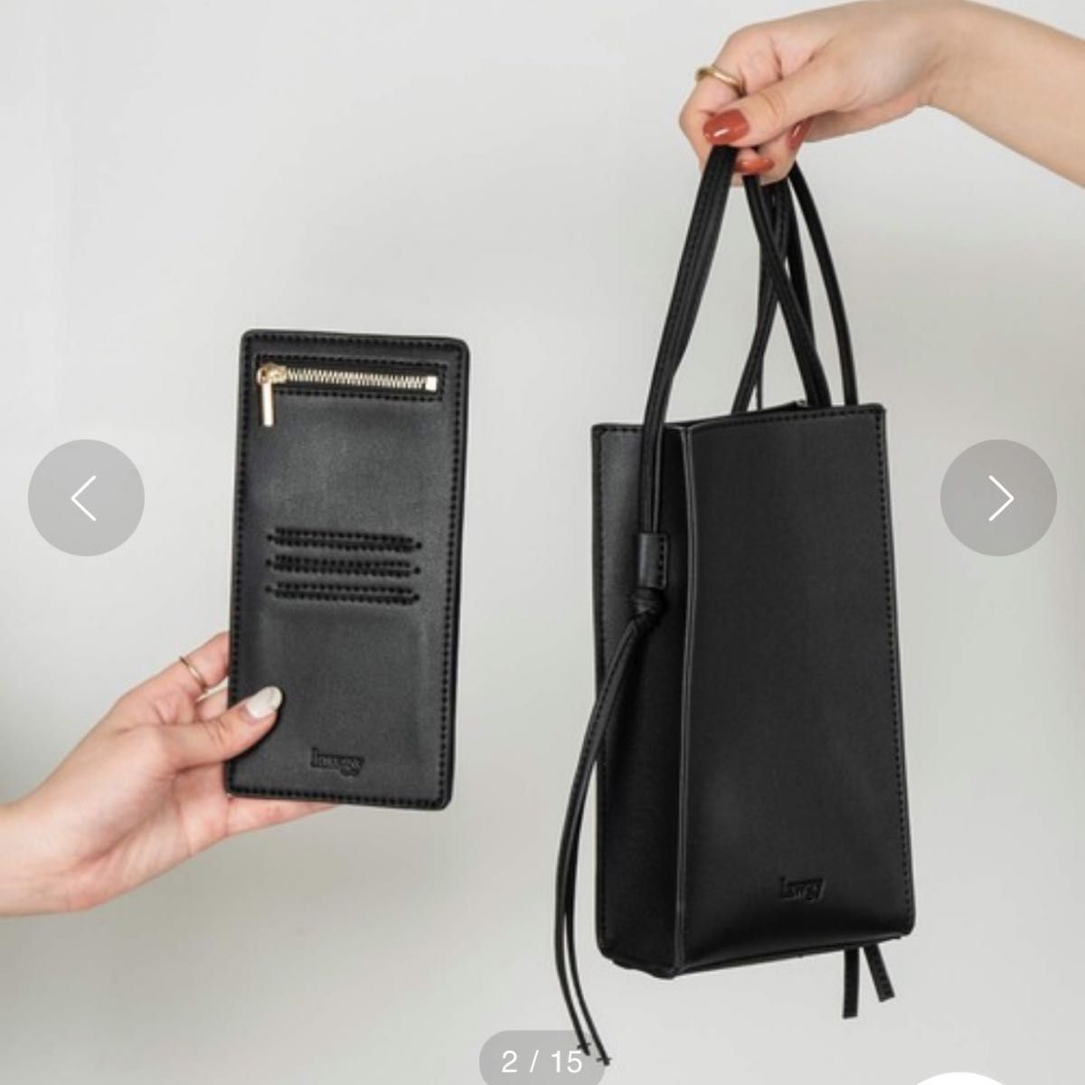 即日発送　新品未使用　lawgy wallet set shoulder bag ウォレットセット　ショルダーバッグ　カードケース