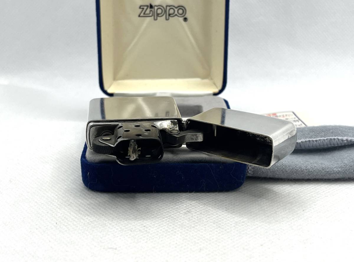 希少 ZIPPO ジッポー 1980年代 スターリングシルバー イタリック ライター 純銀 筆記体 ケース付き_画像8