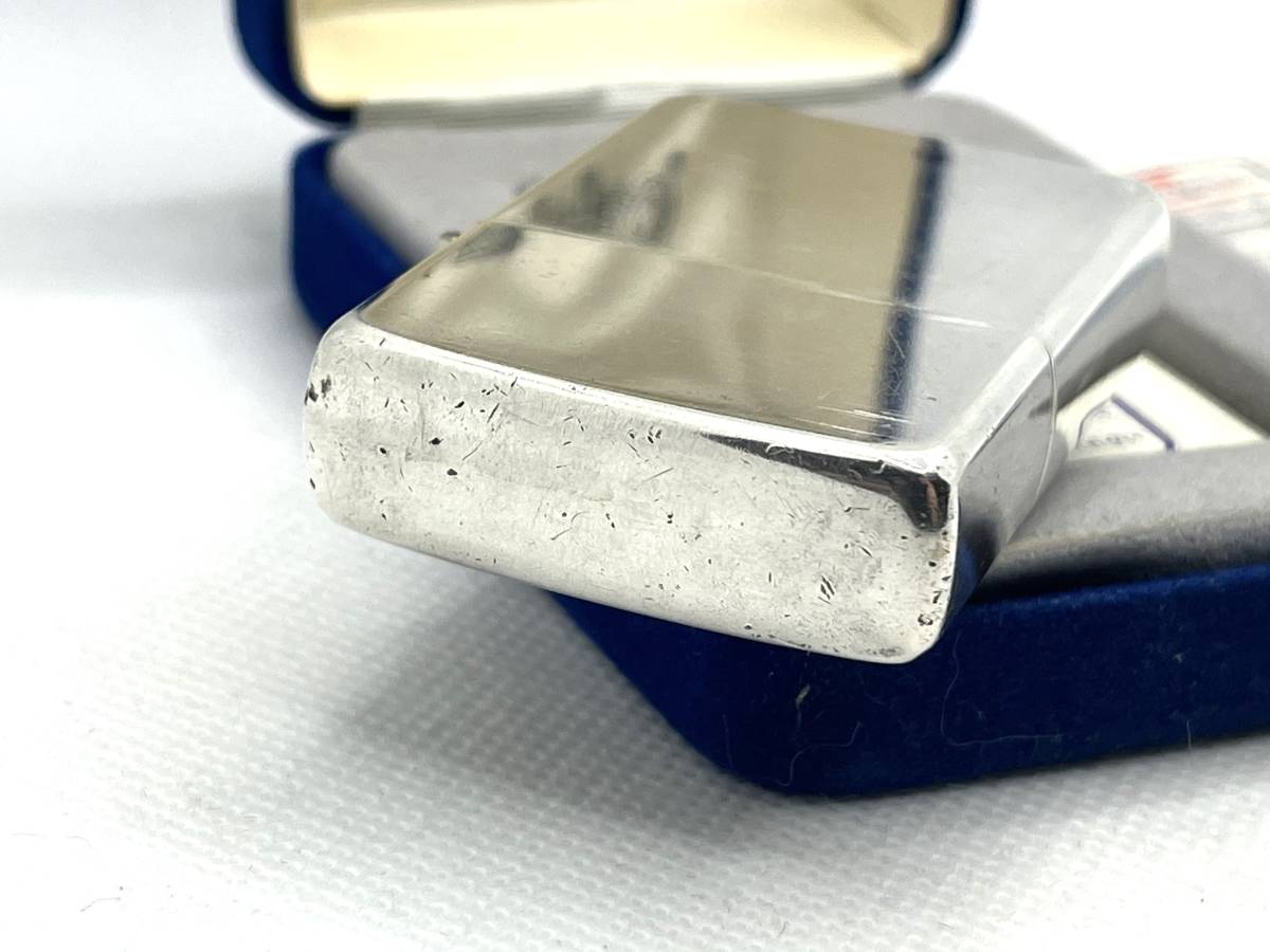 希少 ZIPPO ジッポー 1980年代 スターリングシルバー イタリック ライター 純銀 筆記体 ケース付き_画像7