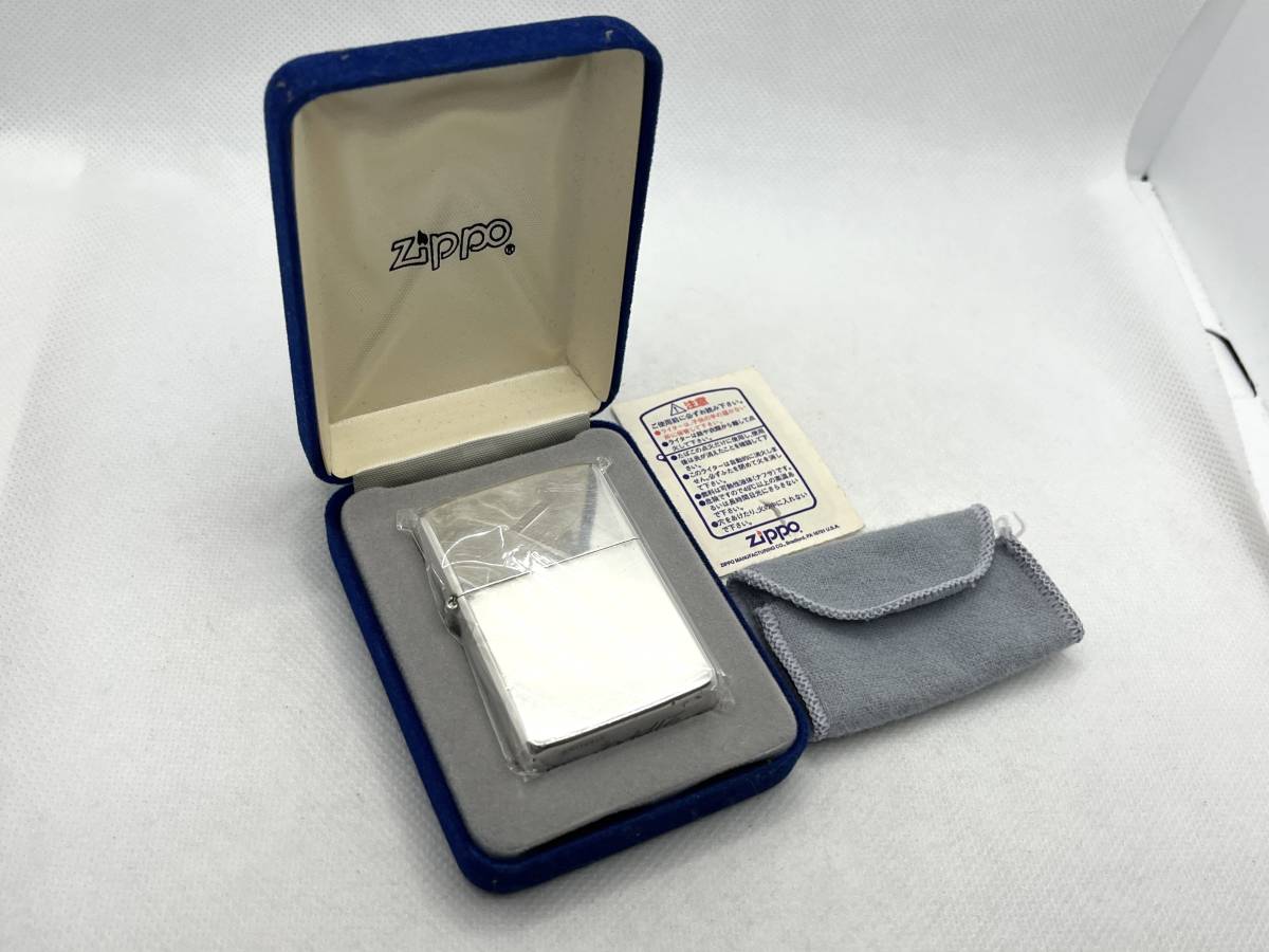 希少 ZIPPO ジッポー 1980年代 スターリングシルバー イタリック ライター 純銀 筆記体 ケース付き_画像1