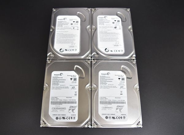 Поставляется в день Seagate 160GB/HDD/3,5 дюйма/7200 об/мин 4 штук S/N: 5VY3E3DX S/N: 9VY3YWRH S/N: 5RAA06RC S/N: 9RAB0F3G