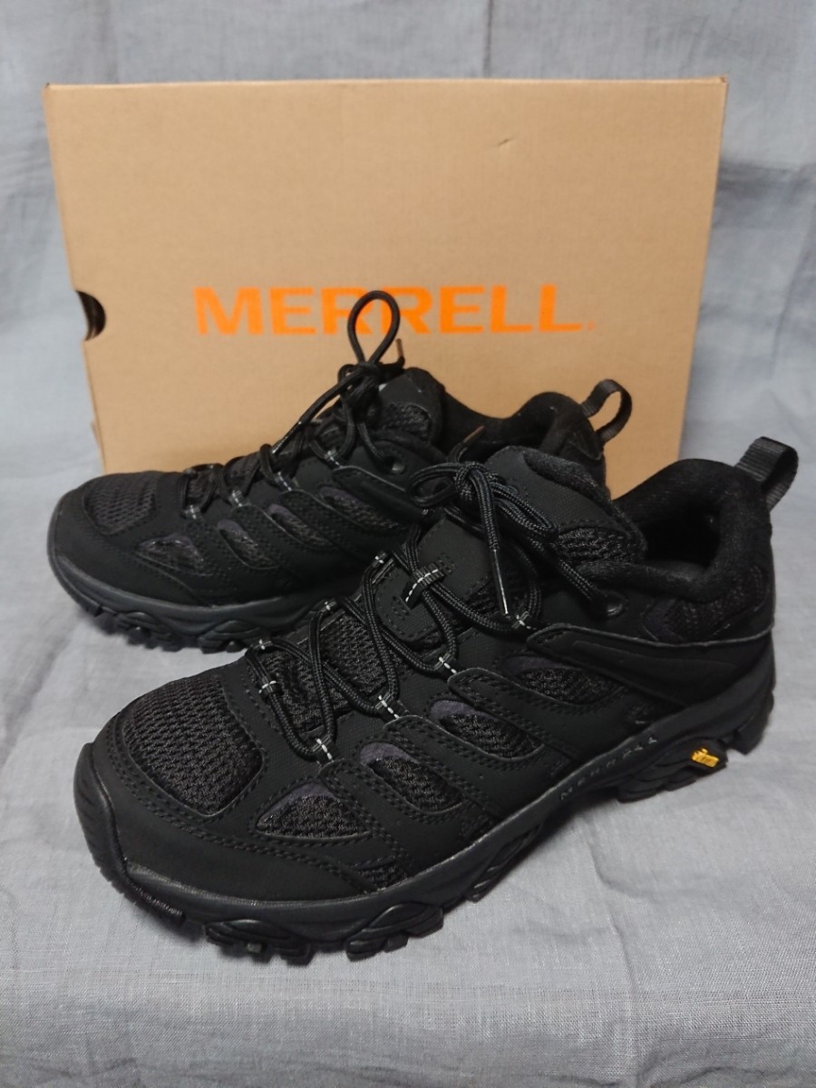 美品 MERRELL MOAB 3 SYNTHETIC GORE-TEX (R) TRIPLE BLACK メンズ 8.5 BEAMS購入 定価¥16,500 ゴアテックス 26.5cm